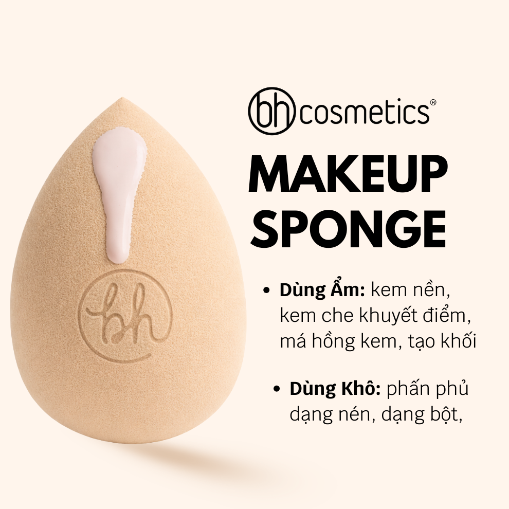 Bông mút tán nền hình giọt nước siêu mềm mịn BH Cosmetics (Miracle Complexion) BHM005 size L